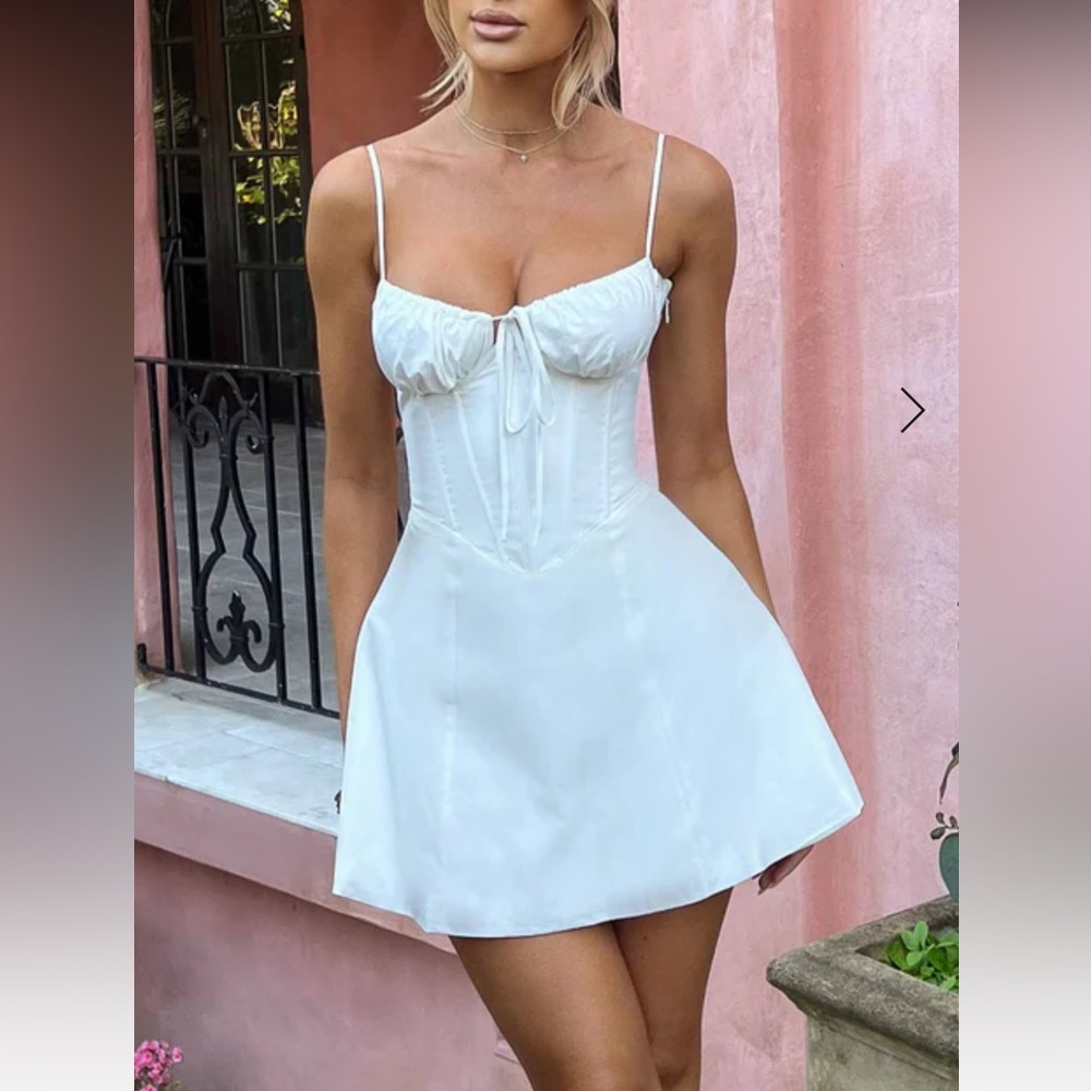 Babyboo Lacey Mini Dress Ivory